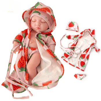 10-дюймовая мини-кукла-реборн, имитирующая куклу-младенца, устойчивая к падению резиновая кукла, игрушки для матери и ребенка.