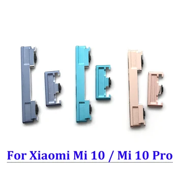 10 шт./лот, Боковые Клавиши Питания и Кнопка Регулировки громкости Для Xiaomi Mi 10 Mi10 Pro Замена Корпусов Смарт-устройств Xiamo Hong Xiamomi