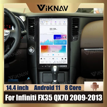 14,4-дюймовый Автомобильный Радиоприемник Android 11 для Infiniti FX35 QX70 2009-2013 Новейший мультимедийный плеер Tesla автомобильный GPS-навигатор головное устройство