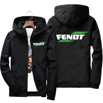 2022 весенне-осенняя мужская спортивная куртка с капюшоном, повседневное кожаное пальто на молнии, мужская спортивная одежда Fendt, модная куртка, мужская куртка