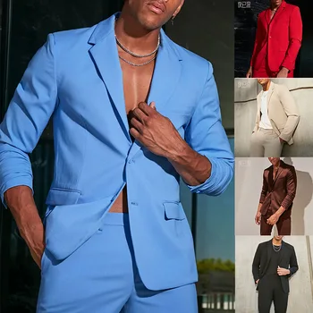 2023 Новый мужской повседневный костюм Горячая распродажа Многоцветное мужское пальто