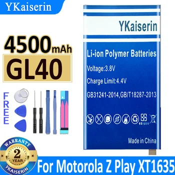 4500 мАч YKaiserin Аккумулятор GL40 Для Motorola Moto Z Play, MotoZ Play Droid, XT1635, XT1635-01, XT1635-02, XT1635-03 SNN5974A Bateria