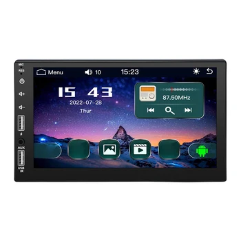 7-дюймовый двойной USB 7-дюймовый емкостный экран Full Touch HD Автомобильный MP5-плеер USB Bluetooth TF-карта Сенсорный экран видео с реверсом