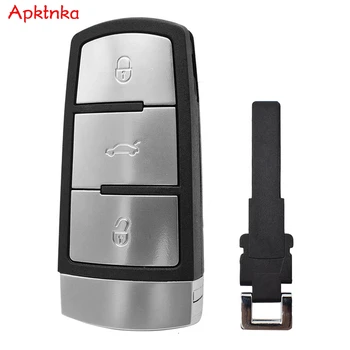 APKTNKA Car Remote Key Shell Case Для Volkswagen CC VW Passat B6 3C B7 Case Замена Ремкомплекта Брелка с 3 Кнопками