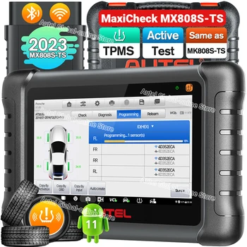Autel MaxiCheck MX808S-TS Car TPMS Диагностические инструменты OBD2 Bluetooth Сканер Автомобильный Сканирующий инструмент Активный тест Модернизирован MK808TS