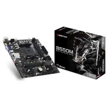 BIOSTAR B550MH Новая материнская плата AMD B550 MATX B550M 2-DIMM DDR4 4400 + (OC) 64G PCIe M.2 Разъем 4.0 AM4 С поддержкой USB 3.2 Gen1