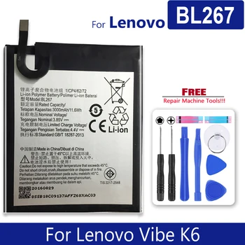 BL267 BL272 Аккумулятор для Lenovo Vibe K6 K33a48 K33b36 K33b37 (не для K33A42) Power/K6 K33A42 XT1662 (не для K6 K33a48 K33b36 K3