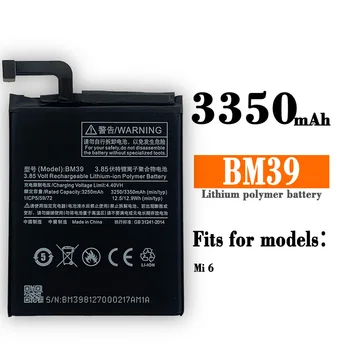 BM39 100% Оригинальный Новый Аккумулятор Для Xiaomi Mi 6 Mi6 3350 мАч Высокой Емкости Замена Внутренних Батарей Мобильного Телефона Бесплатные Инструменты