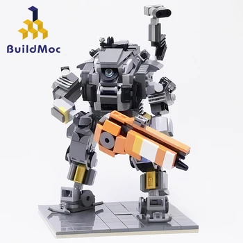 BuildMoc Titanfall 2 Титановый Робот Ионного Класса, Набор Строительных Блоков Scorch Battle Mecha Soldiers, Кирпичи, Игровая Игрушка, Рождественские Подарки Для Детей