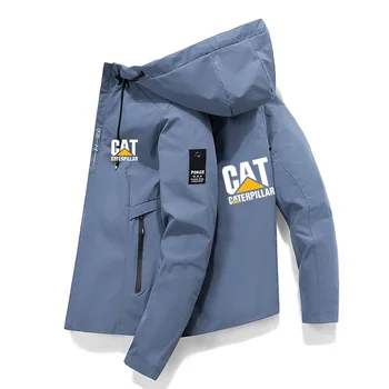Caterpillar - мужская ветрозащитная куртка пожарного, повседневная рабочая куртка на молнии, модная куртка, весна и осень, 2023