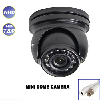 CCTV AHD 720p Черная мини-купольная камера с ИК-фильтром ночного видения, водонепроницаемая наружная видеокамера IP66, система домашнего наблюдения