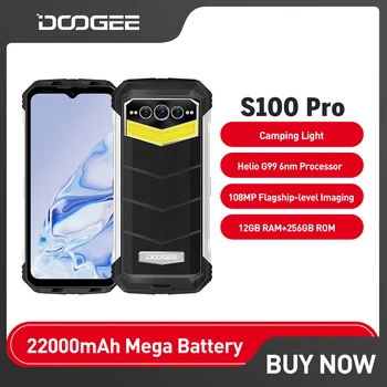 DOOGEE S100 Pro Прочный телефон 108-Мегапиксельная Камера 12 ГБ + 256 ГБ 6,58 