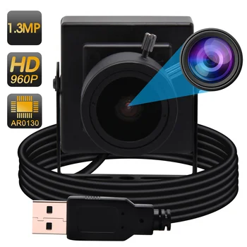 HD Камера с Переменным Фокусным Расстоянием при Низкой Освещенности USB 960P AR0130 CMOS 2.8-12mm Ручной Зум USB 2.0 UVC OTG Веб-Камера для ПК Безопасности Компьютера
