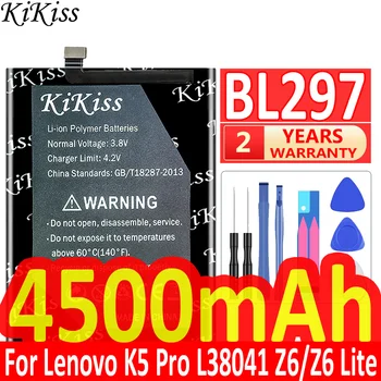 KiKiss BL 297 Аккумулятор для Lenovo K5 Pro K5Pro L38111 L38041 Z6/Z6 Lite K5Pro Z6Lite/Z6 L78121 Z6pro/Z6 Pro L78051 Аккумуляторы