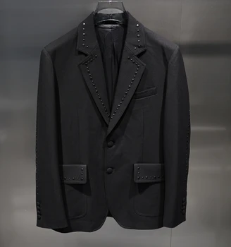 LS0939 Модные мужские пальто и куртки 2023 для подиума, роскошный известный бренд, европейский дизайн, мужская одежда для вечеринок