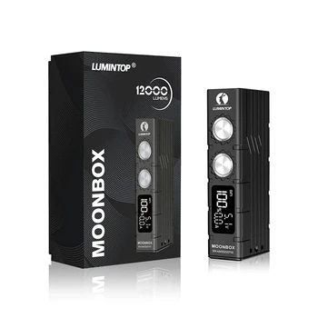 Lumintop Moonbox Cree XHP50.2 12000 Люмен Светодиодный 21700 Фонарик с ЖК-дисплеем Type-C Перезаряжаемый Портативный Фонарик IP68 EDC