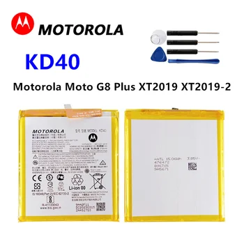 Motorola 100% Оригинальный Аккумулятор KD40 4000 мАч Для Moto G8 Plus XT2019 XT2019-2 Перезаряжаемый Смартфон Batteria С Бесплатными Инструментами