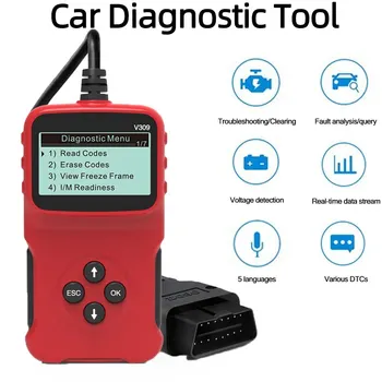OBD Автомобильный детектор неисправностей, считывающий кодовую карту OBD2 Автомобильный Диагностический инструмент, считывающий код инструмента