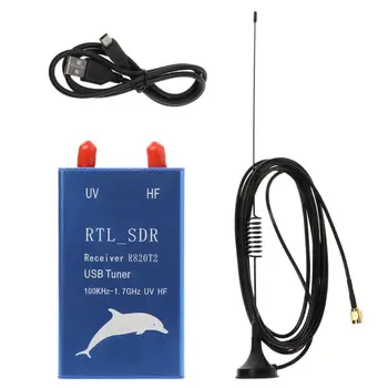 RTL2832U + R820T2 100 кГц-1,7 ГГц UHF VHF RTL USB тюнер Приемник FM-радио Прямая поставка