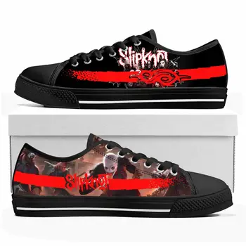 Slipknots Heavy Mental Band С низким верхом, высококачественные кроссовки, мужские Женские парусиновые кроссовки для подростков, повседневная обувь для пары, Обувь на заказ