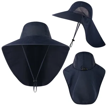 UPF40 + Рыбацкая шляпа для рыбалки, солнцезащитный козырек, Нейлон, Быстросохнущий Дышащий Солнцезащитный козырек, Велосипедные шляпы для скалолазания, бега, расширенные поля, Мягкая одежда