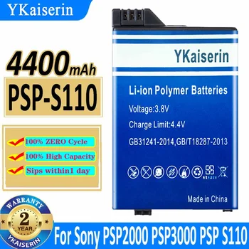 YKaiserin 4400 мАч PSP-S110 Аккумулятор для Sony PSP2000 PSP3000 PSP S110 Геймпад Для PlayStation Портативный Контроллер Батареи