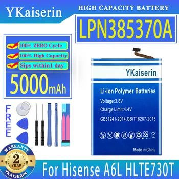 YKaiserin 5000 мАч Сменный Аккумулятор LPN385370A Для Аккумуляторов Мобильных Телефонов Hisense A6L HLTE730T