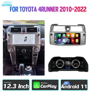 Автомагнитола Android 11 Auto HD LCD для Toyota 4Runner 2009-2019 GPS-навигация, мультимедийный плеер и ЖК-спидометр в кабине пилота