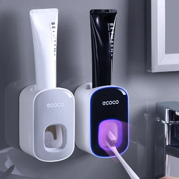 Автоматический дозатор зубной пасты, соковыжималки, Зубная паста, Пылезащитный держатель для зубной щетки, Настенная подставка, Набор аксессуаров для ванной комнаты