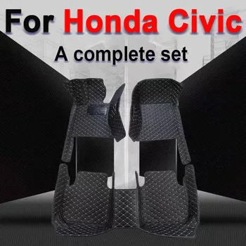 Автомобильные коврики для Honda Civic 2022 2023, Ковры для укладки, аксессуары для защиты, Коврики для ног, автозапчасти, Водонепроницаемые чехлы для приборной панели