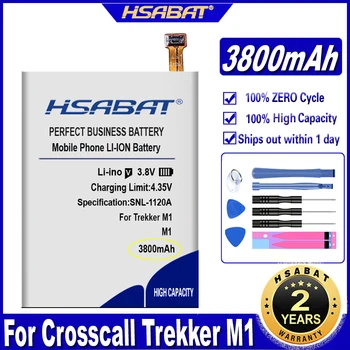 Аккумулятор большей емкости HSABAT Trekker M1 емкостью 3800 мАч для аккумуляторов Crosscall Trekker M1