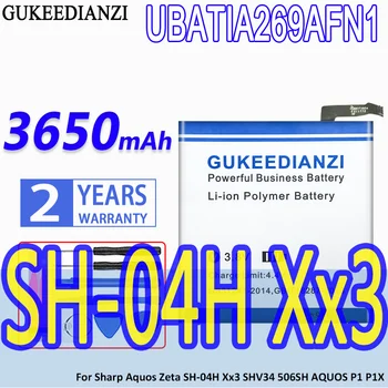 Аккумулятор Большой Емкости GUKEEDIANZI UBATIA269AFN1 3650 мАч Для Sharp Aquos Zeta SH-04H Xx3 SHV34 506SH AQUOS P1 P1X Bateria