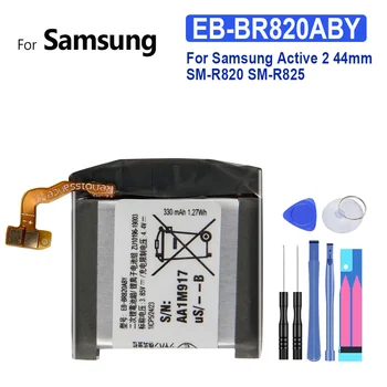 Аккумулятор для часов 340 мАч EB-BR820ABY Для Samsung Galaxy Watch Active 2 Active2 SM-R820 SM-R825 44 мм Аккумуляторные Батареи + Инструменты
