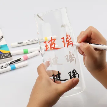 Акриловый маркер 48-цветные краски на водной основе, керамическая ручка для граффити, акриловый пигментный маркер оптом