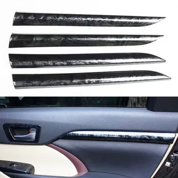 Аксессуары для салона автомобиля, полоски на дверной панели, защитные накладки для Toyota Highlander 2015-2018