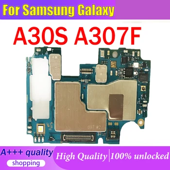 Бесплатная доставка для Samsung Galaxy A30S A307F Материнская плата 64 гб Разблокированная логическая плата 100% Оригинальная материнская плата с полными чипами