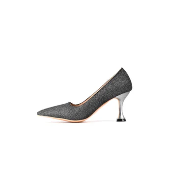 Большой размер, большие размеры, туфли на высоком каблуке с острым носком, женская обувь на высоком каблуке, простая и элегантная конструкция