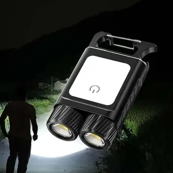 Брелок с подсветкой 6 режимов освещения Гаражный Супер Яркий светодиодный фонарик для ходьбы