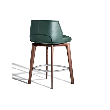 В итальянском стиле Уникальный дизайн, лидер продаж, банкетный барный стул, кожаный барный стул из массива дерева