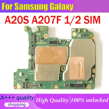 Версия ЕС Для Samsung Galaxy A20S A207F Материнская Плата 32 гб Разблокированная Логическая Плата Материнская Плата С Полными Чипами SM-A207F Хорошо Работает