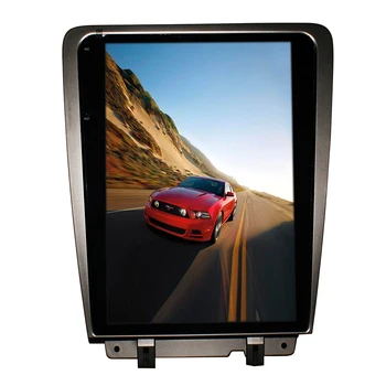 Вертикальное автомагнитоло в стиле Tesla Android 9.0 Автомобильная GPS Навигация для Ford Mustang 2009-2015 Мультимедийный плеер Камера головного устройства