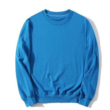 Весенне-осенний новый мужской свитер на заказ с круглым вырезом, одежда для студенческого класса, свободная версия, пустой однотонный свитер