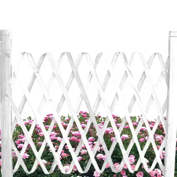 Выдвижной Расширяющийся забор Декоративный деревянный забор Ограждение для защиты домашних животных Для украшения внутреннего дворика сада Газона
