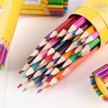 Детские цветные карандаши, наборы цветных карандашей для учащихся, принадлежности для рисования от руки, канцелярские карандаши