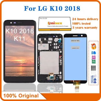 Для LG k10 2018 ЖК-дисплей с сенсорным экраном для LG k10 2018 дисплей k10 2018 ЖК-экран с рамкой Дигитайзер в сборе
