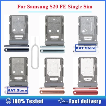Для Samsung Galaxy S20 FE SM-G781B Лоток Для SIM-карт + Слот Для Держателя Micro SD Лоток Для Одной Sim-Карты С Инструментом Для Извлечения Pin-Кода Запасные Части