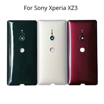 Для Sony Xperia XZ3 H9436 H9493 H8416 H9496 Задняя Крышка Батарейного Отсека Корпус Задней Двери с Объективом Камеры
