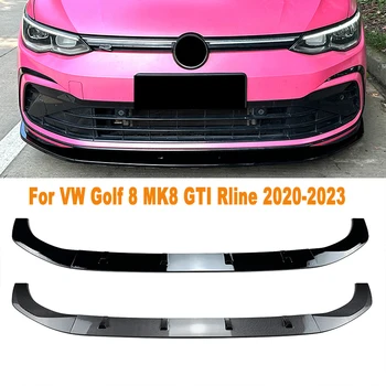 Для VW Golf 8 MK8 GTI Rline 2020-2023 Автомобильный Сплиттер Для Губ Переднего Бампера, Диффузор, Обвес, Спойлер, Защита Бампера, Аксессуары