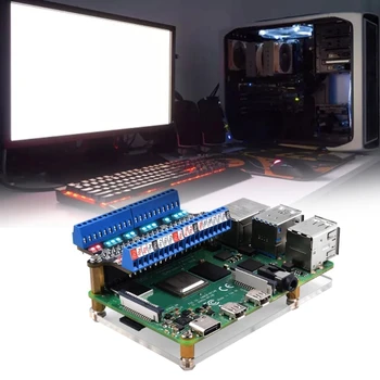 для платы клеммной колодки Raspberry Micro со светодиодом - простая проводка и мониторинг GPIO