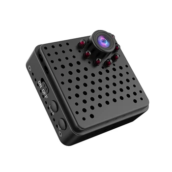 Камера WiFi 1080P Мини беспроводная камера монитора ночного видения Сигнализация обнаружения движения Нажимная камера для домашнего офиса езды на велосипеде вождения